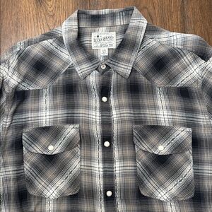Lucky Brand Western Style Snap Front Long-sleeve Shirt. Men’s Large. Great Cond.